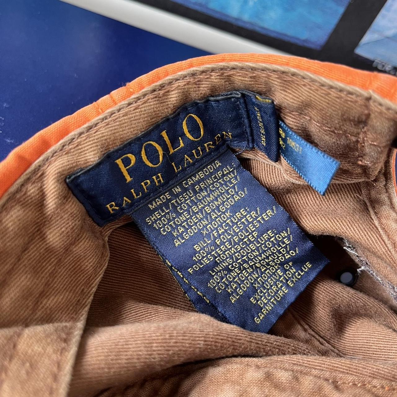 ◼️ Vintage Polo Ralph Lauren Camouflage Leather Mallard Badge Strapback Cap