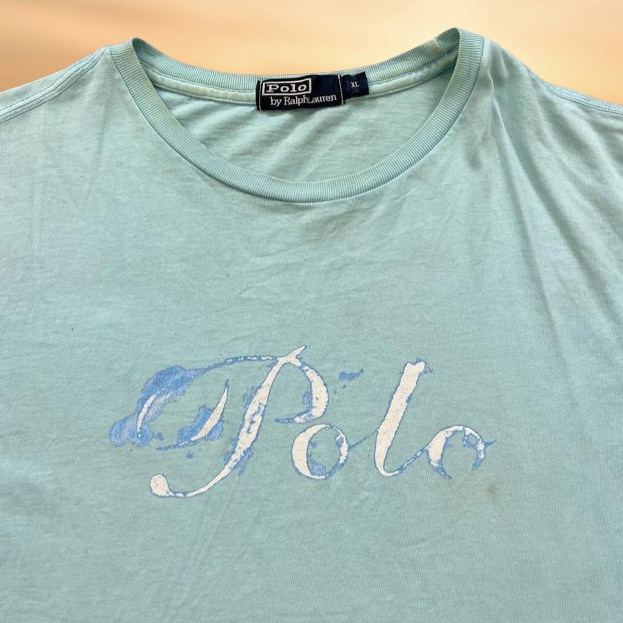 ◼️ Vintage Polo Sport Ralph Lauren Spellout T Shirt Tee 90s