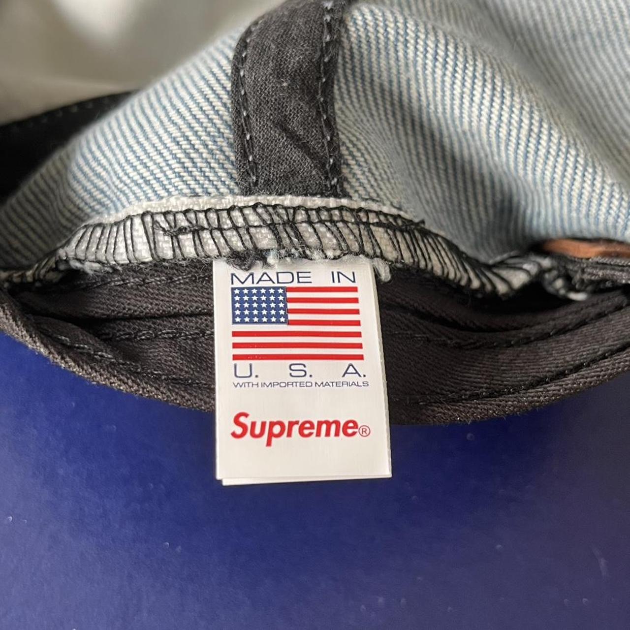 ◼️ Supreme Leather Corduroy Peak Strap Back Cap