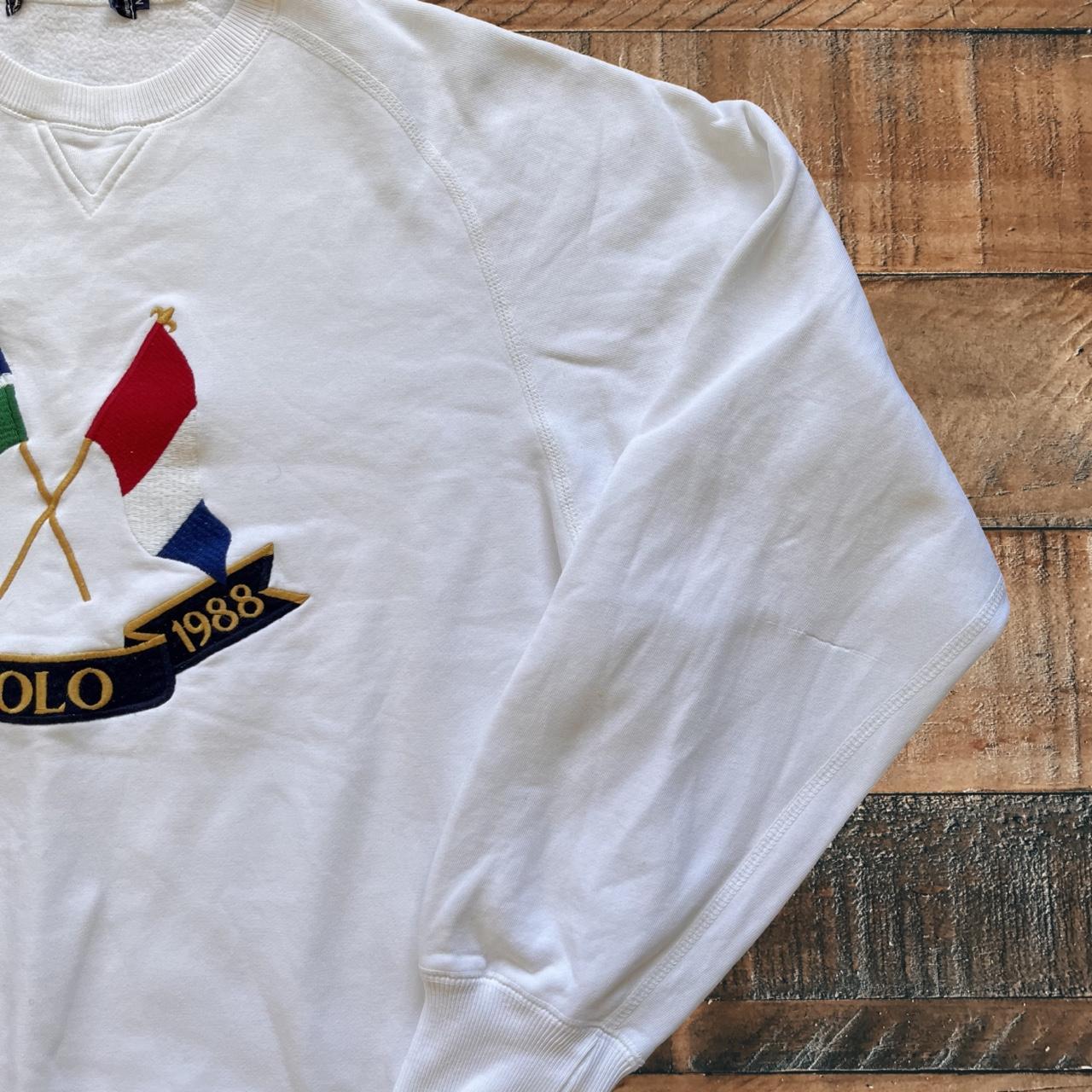 ◼️ Vintage OG Polo Ralph Lauren Cross Flags Anniversary Sweater