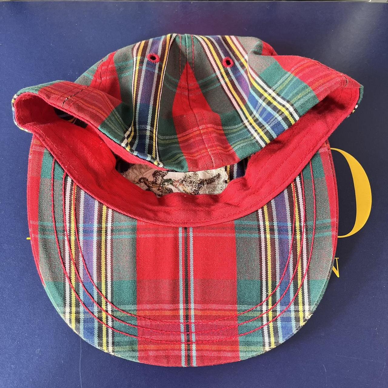 ◼️ Vintage OG Polo Sportsman Ralph Lauren Spellout Tartan Checkered Fitted Cap
