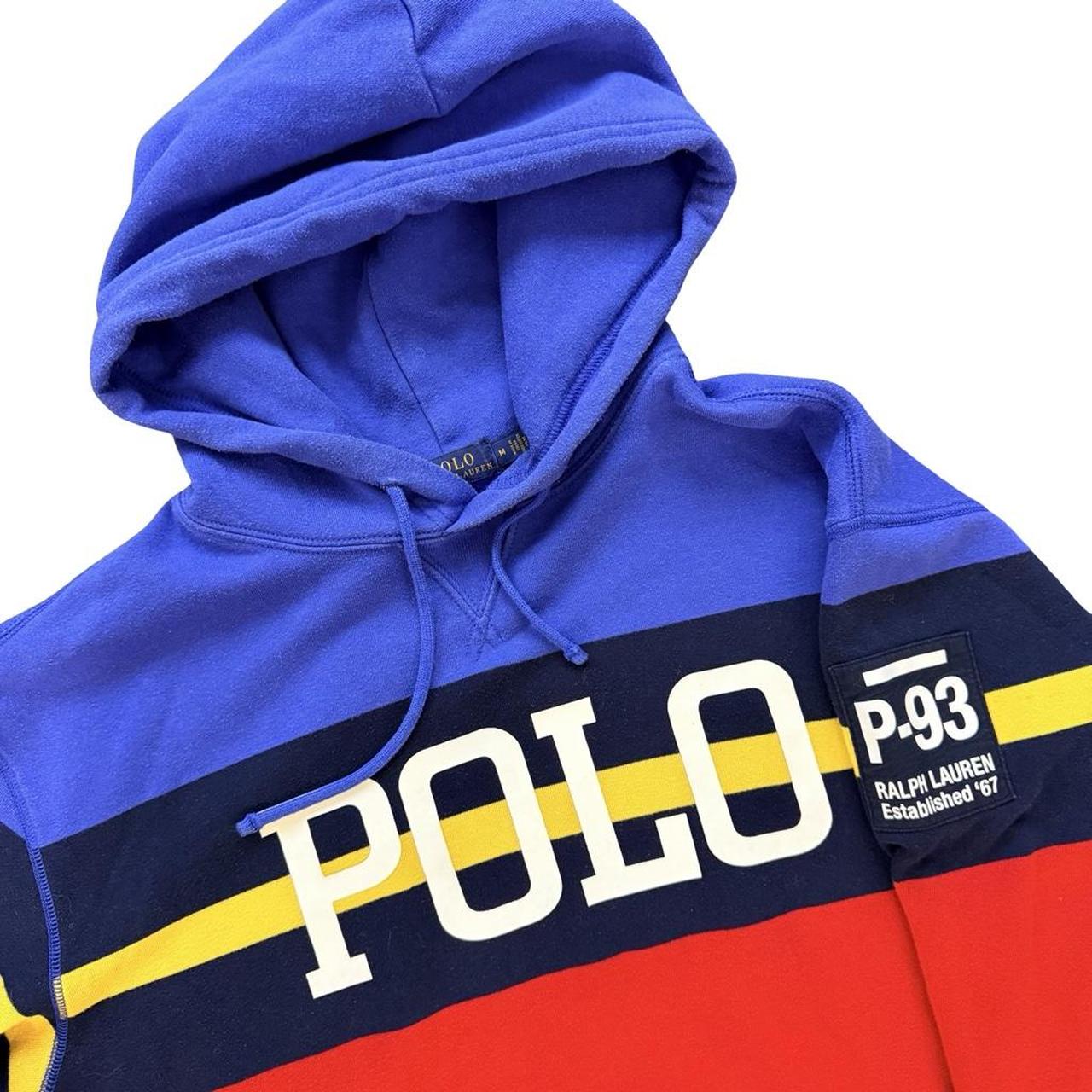 ◼️ Polo Ralph Lauren P-93 Spellout Colourblock Hoodie