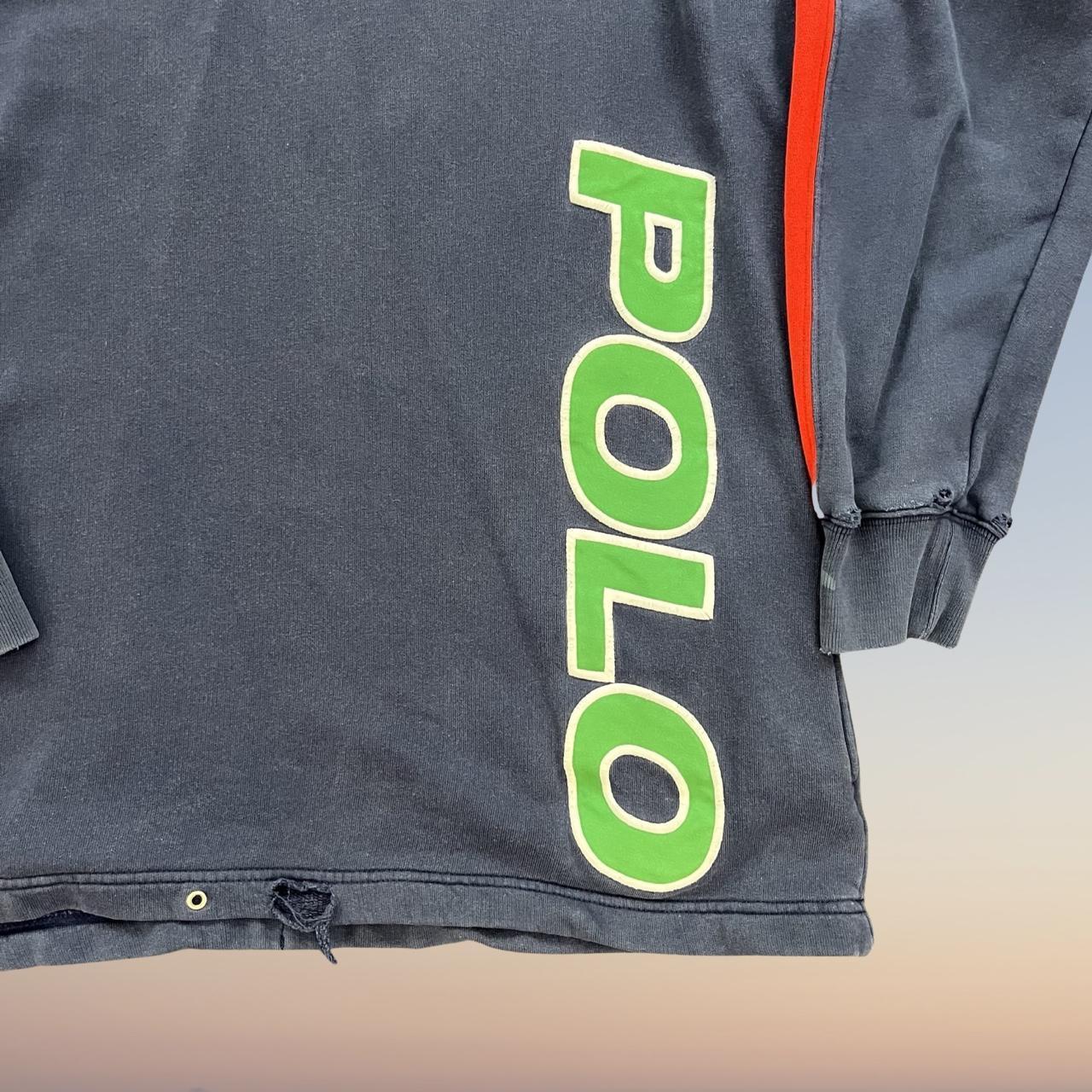 ◼️ Vintage Polo Sport Pepsi Ralph Lauren Hoodie Spellout