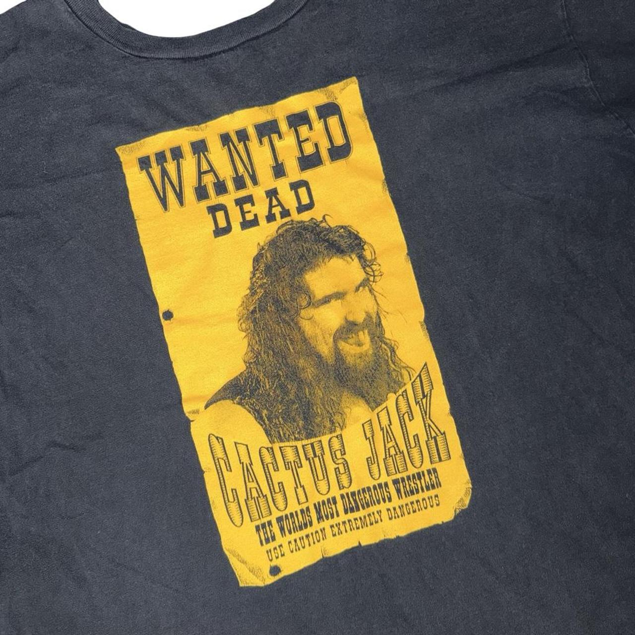 ◼️ Vintage Rare WWE WWE Cactus Jack Mankind Mick Foley Dude Love Wrestling Active Athletic T Shirt