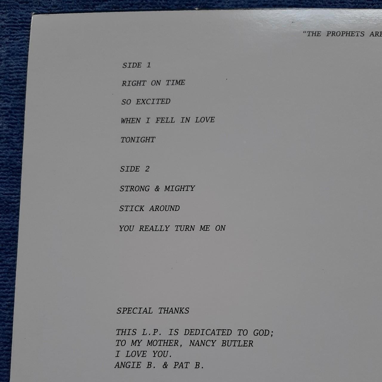 ◼️ Prophet - Right On Time Vinyl LP Record Rare Remastered