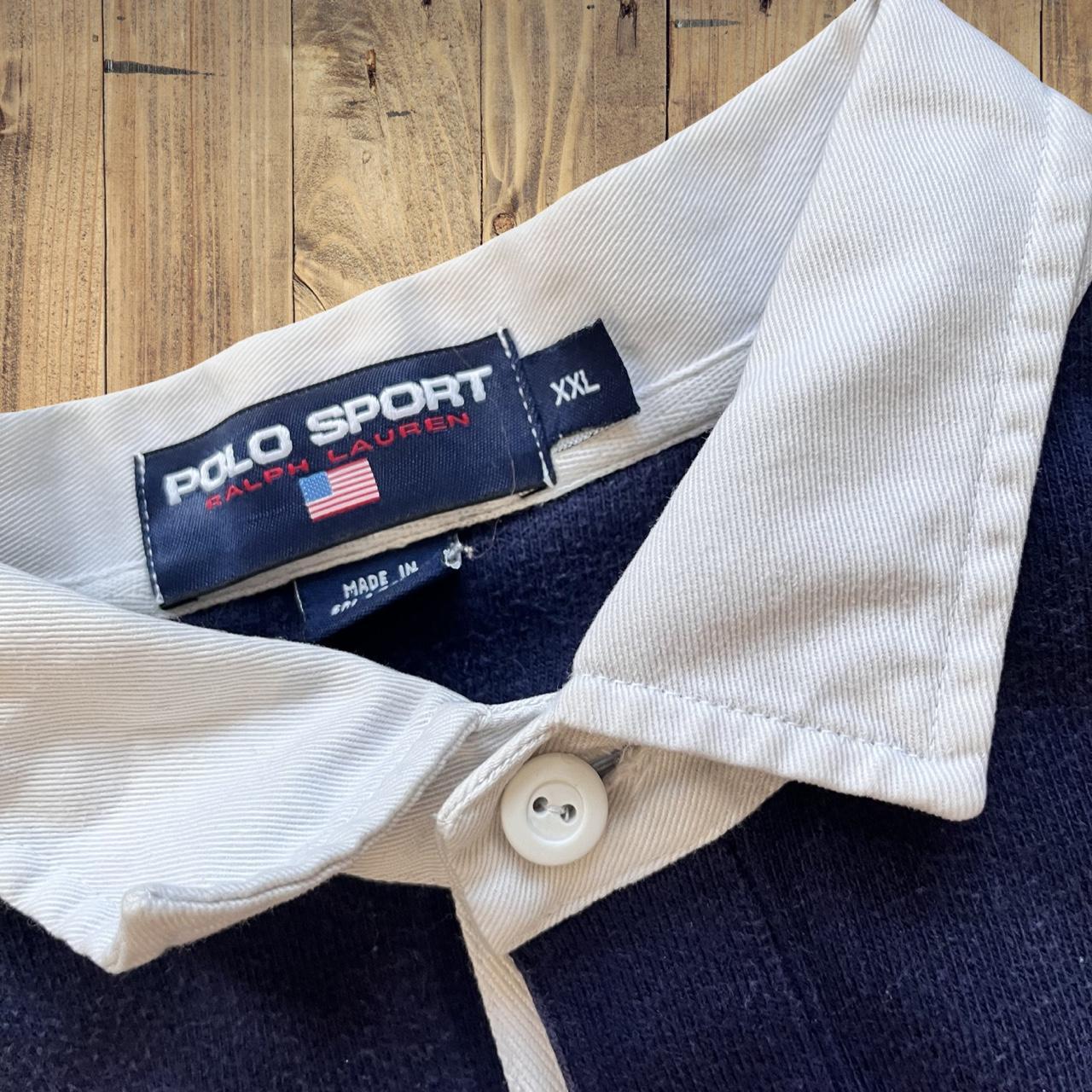 ◼️ Polo Sport Ralph Lauren Striped Spellout Long Sleeve Polo Shirt