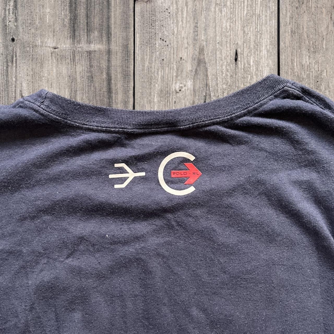 ◼️ Vintage Polo Sport Ralph Lauren Long Sleeved T Shirt Tee Dark Navy