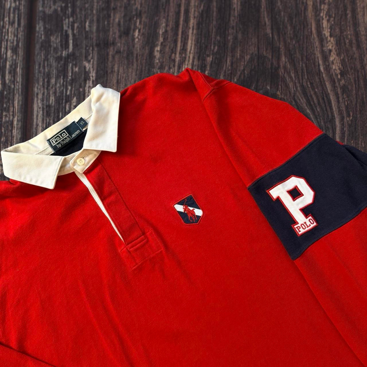 ◼️ Vintage Polo Ralph Lauren Spellout P Polo Shirt