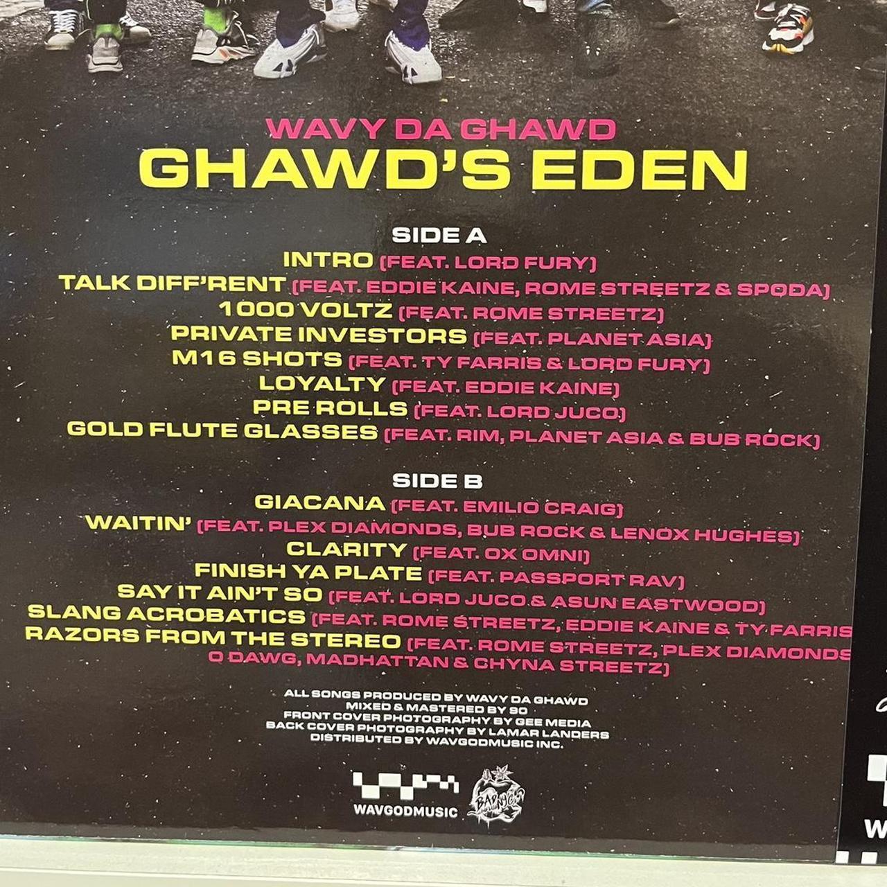 ◼️ New Ltd Edition WAVY DA GHAWD - GHAWD'S EDEN Rare Japanese Obi 12" LP Vinyl Record
