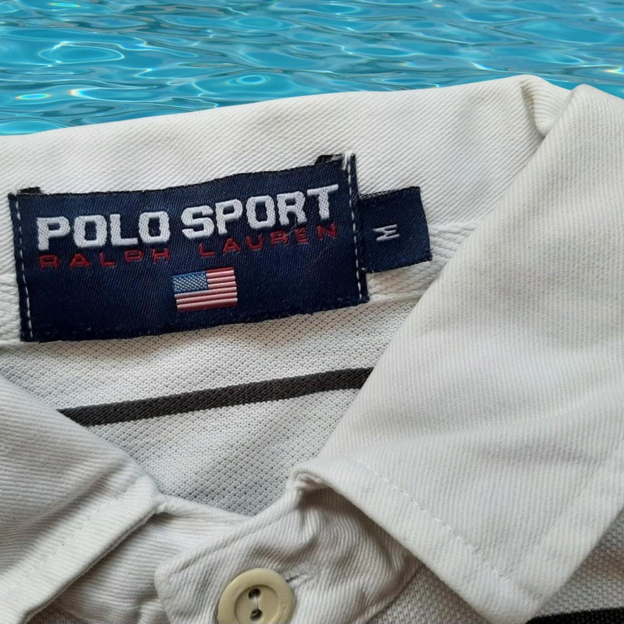 ◼️ Vintage Polo Sport Ralph Lauren Oceon Challenge Striped Polo Shirt