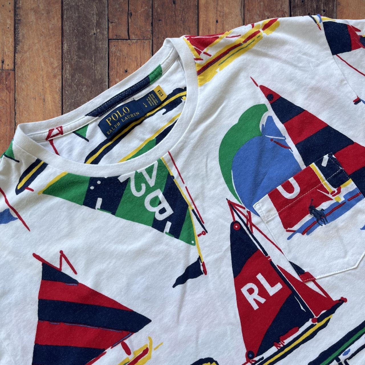 ◼️ Polo Ralph Lauren Yacht Sailing Regatta All Over Print T Shirt