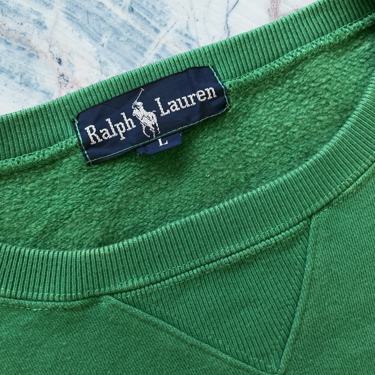 ◼️ Vintage OG Polo Classic Cross Flags Ralph Lauren Little Logo Classic Letter Spell Out Sweatshirt