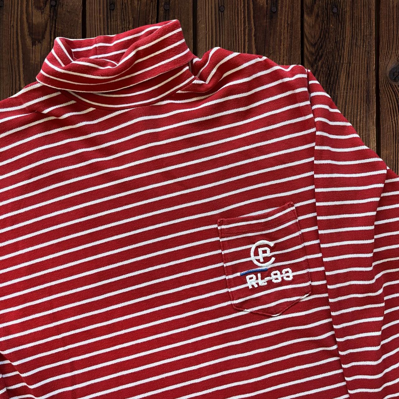 ◼️ Vintage Polo Ralph Lauren CP-RL 93 Striped Turtleneck Sweater