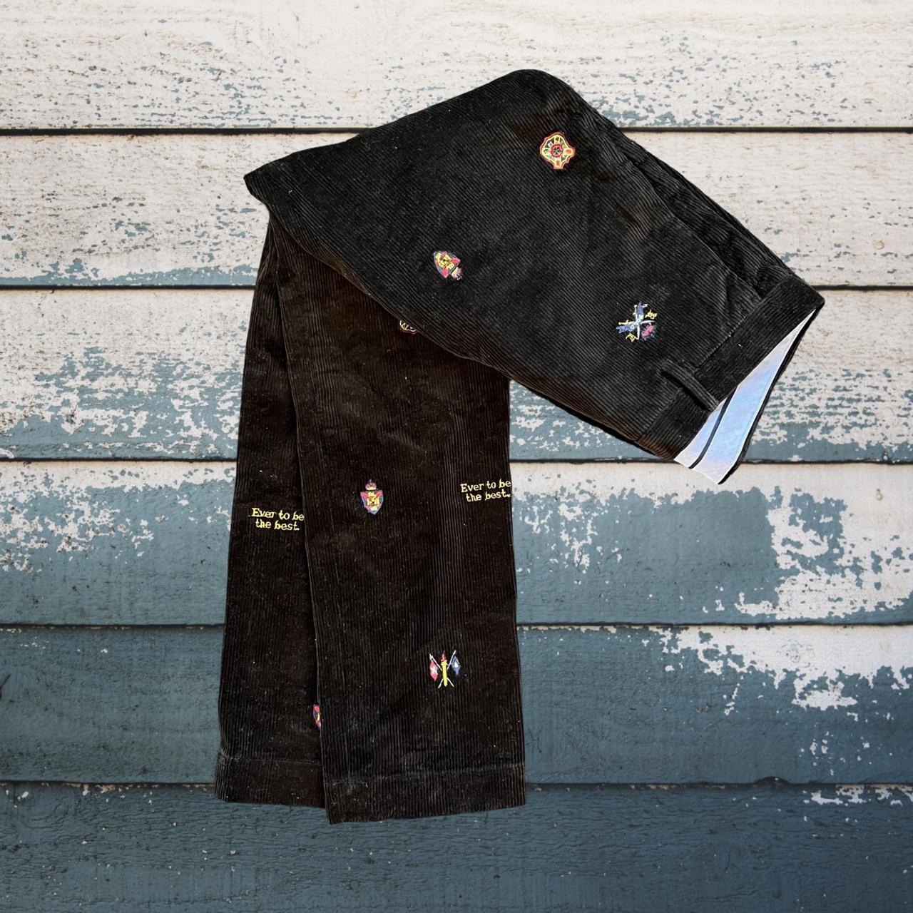 ◼️Polo Ralph Lauren Corduroy Embroidered Trousers