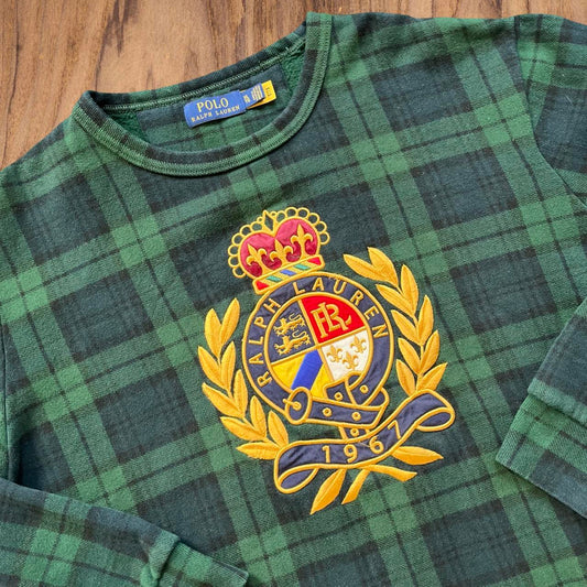 ◼️ Polo Ralph Lauren Crest Tartan Sweater