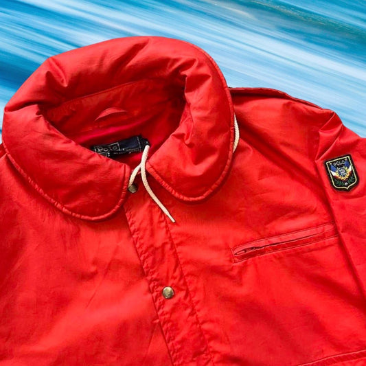 ◼️ Vintage Polo Ralph Lauren Uni Jacket With Stowaway Hood