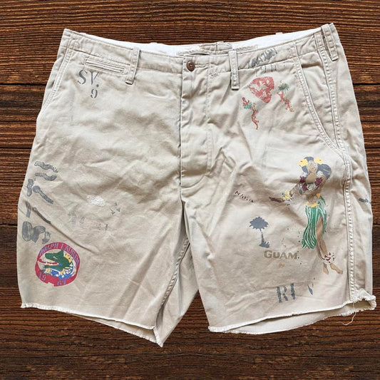 ◼️ Polo Ralph Lauren All Over Print Cargo Shorts