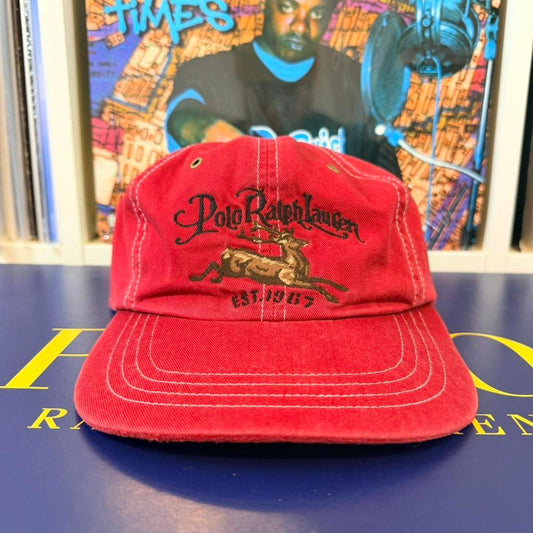 ◼️ Vintage Polo Ralph Lauren Deer Strapback Cap