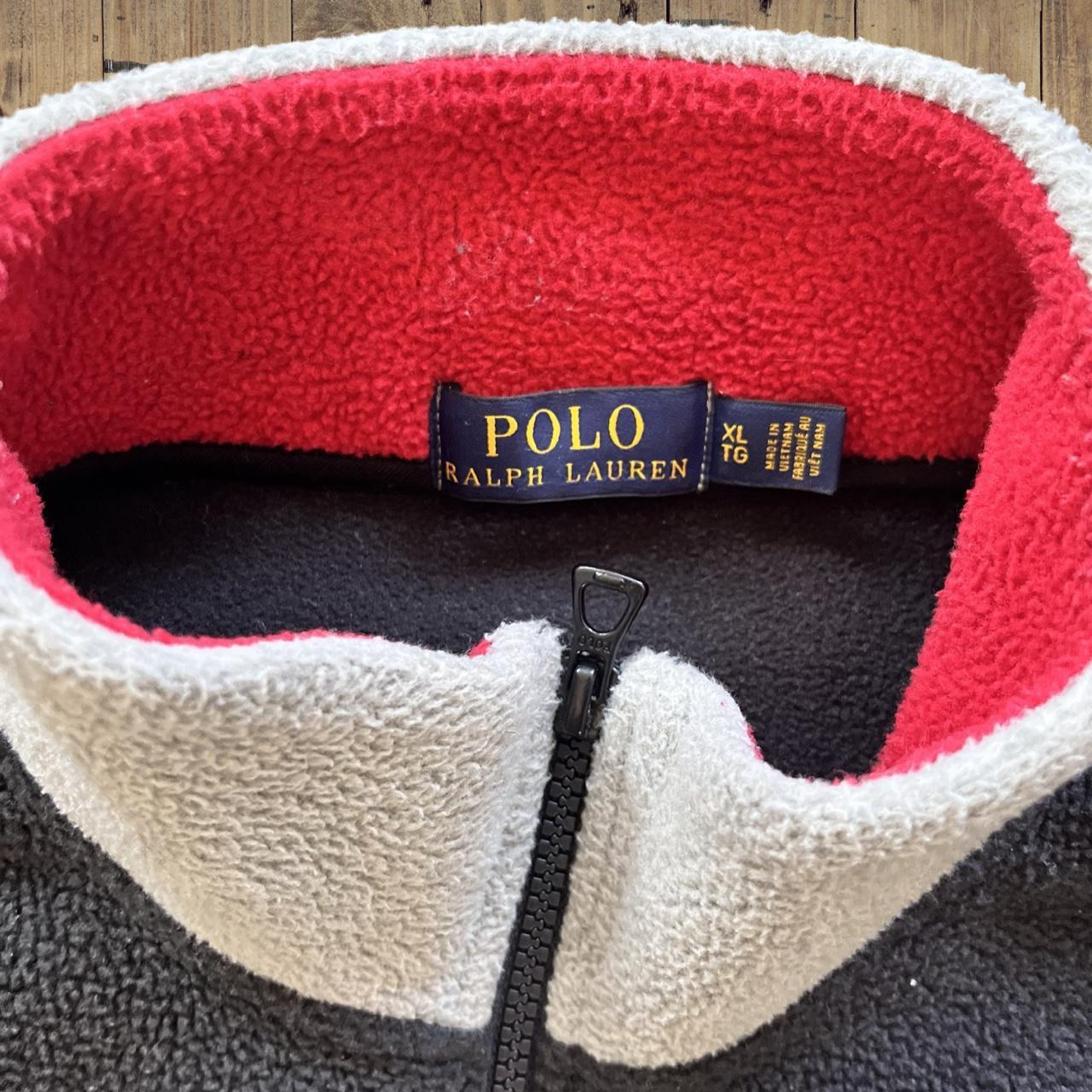 ◼️ Polo Ralph Lauren Spellout USA Patch Quarter Zip Fleece