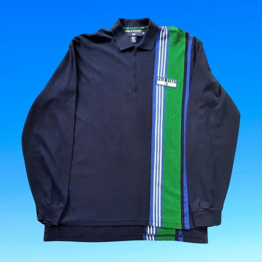 ◼️ Vintage Ralph Lauren Polo Sport Pepsi Long Sleeve Polo Shirt