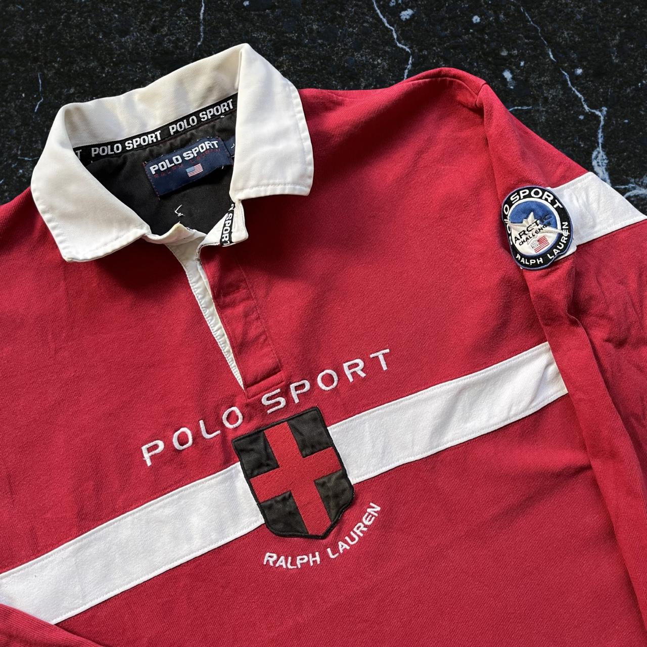 ◼️ Vintage Polo Ralph Lauren Arctic Challenge Long Sleeve Polo Shirt