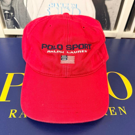 ◼️ Vintage Polo Sport Ralph Lauren Spellout Strapback Cap