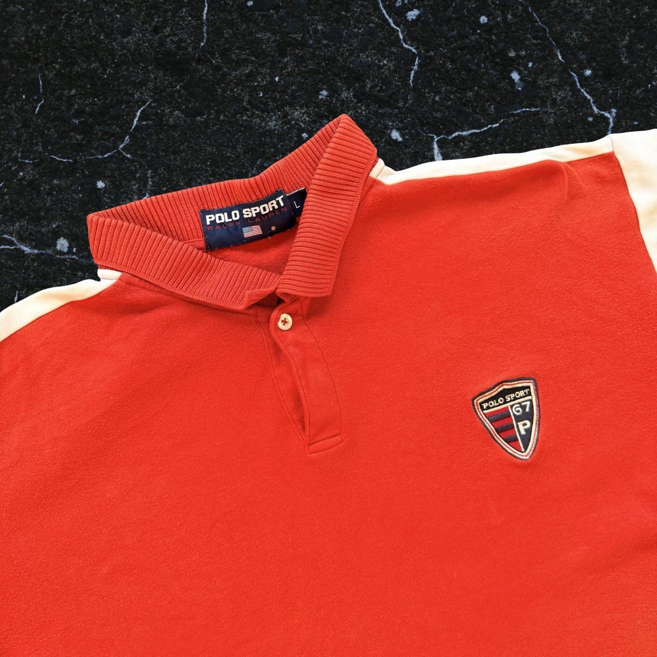 ◼️ Vintage Polo Sport Ralph Lauren Police Badge Polo Shirt