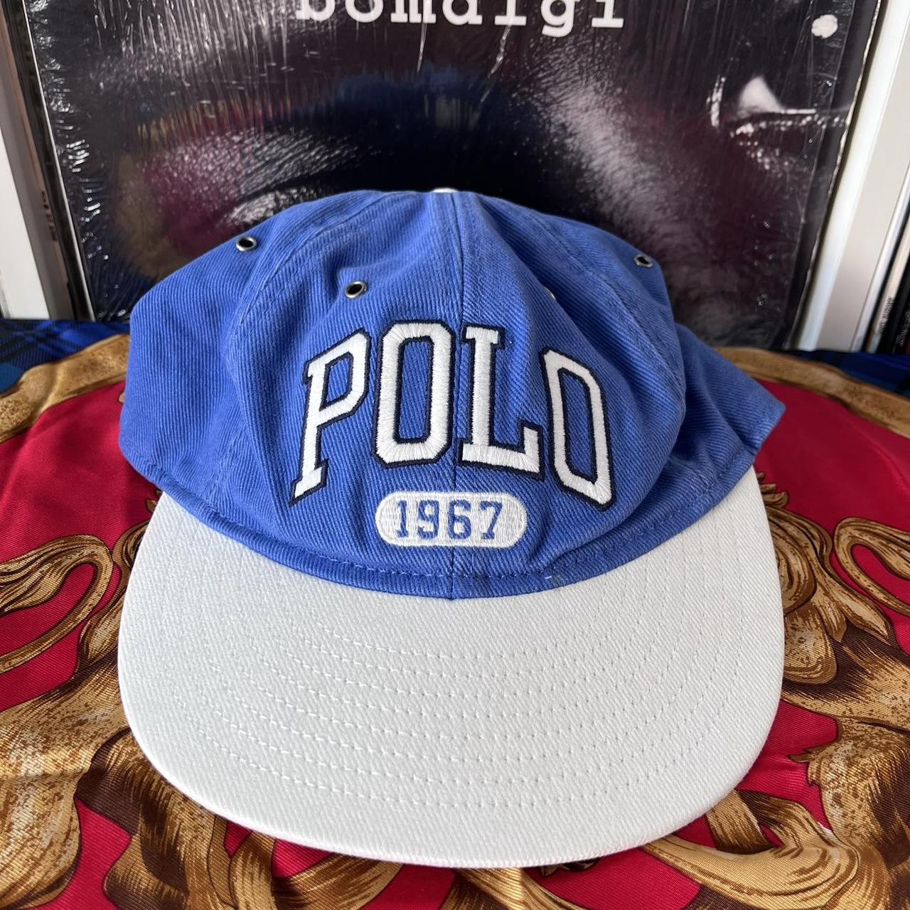 ◼️ Polo Ralph Lauren Spellout Two Tone Strap Back Cap