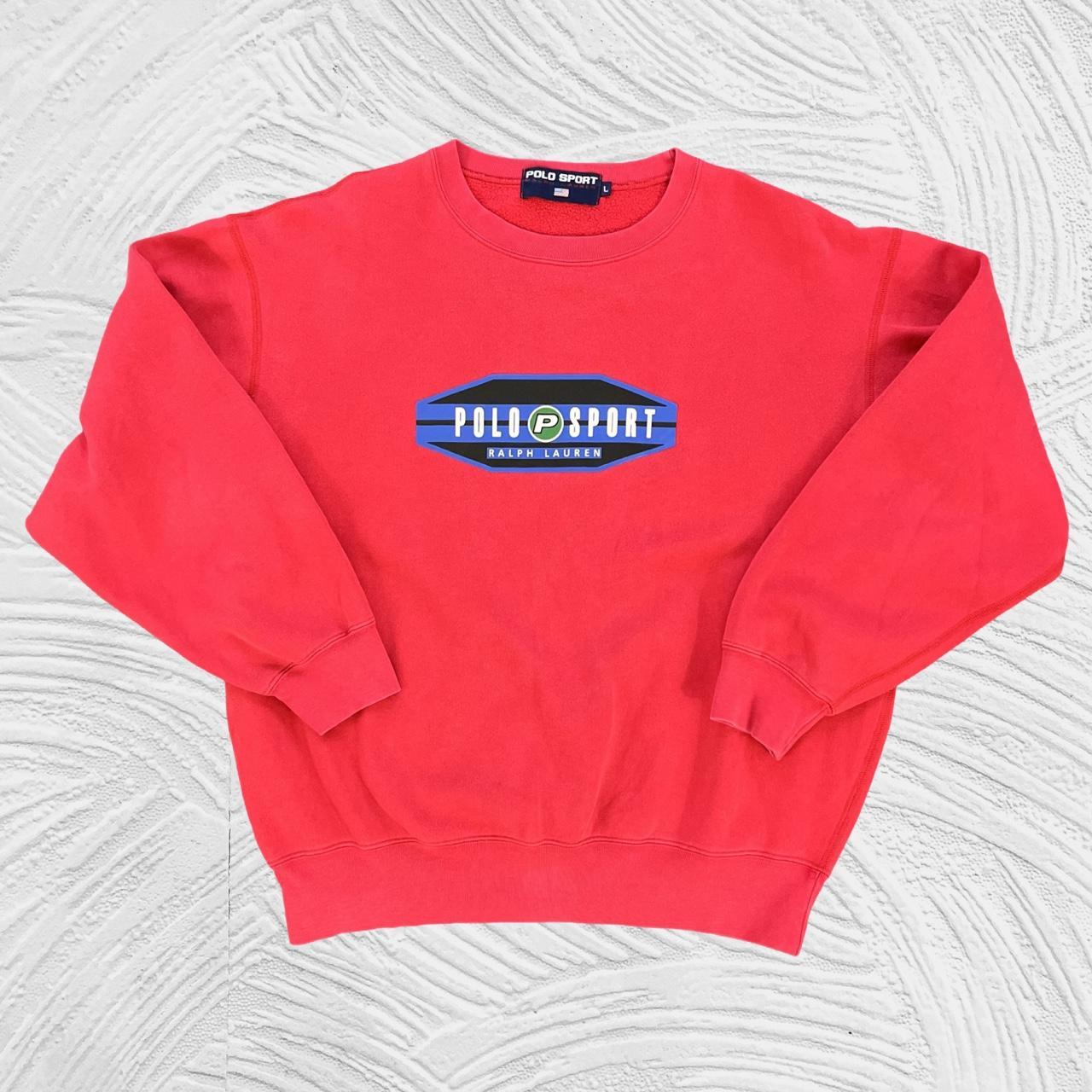 ◼️ Vintage Polo Sport Ralph Lauren Pepsi Spellout Sweatshirt