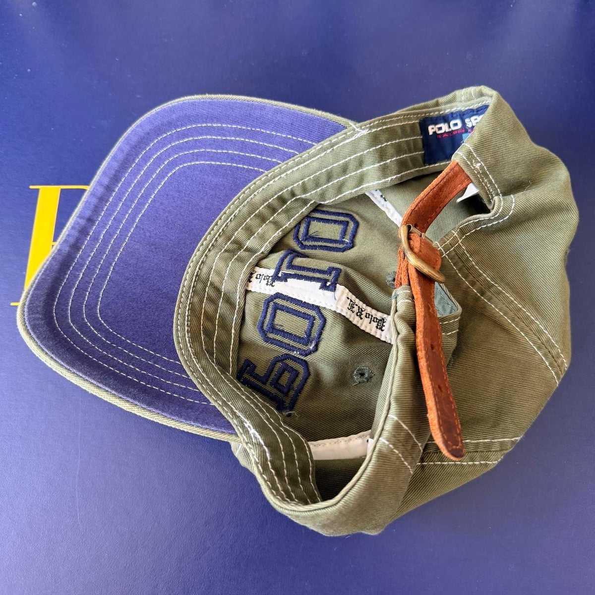 ◼️ Vintage Polo Ralph Lauren Spellout Strap Back Cap