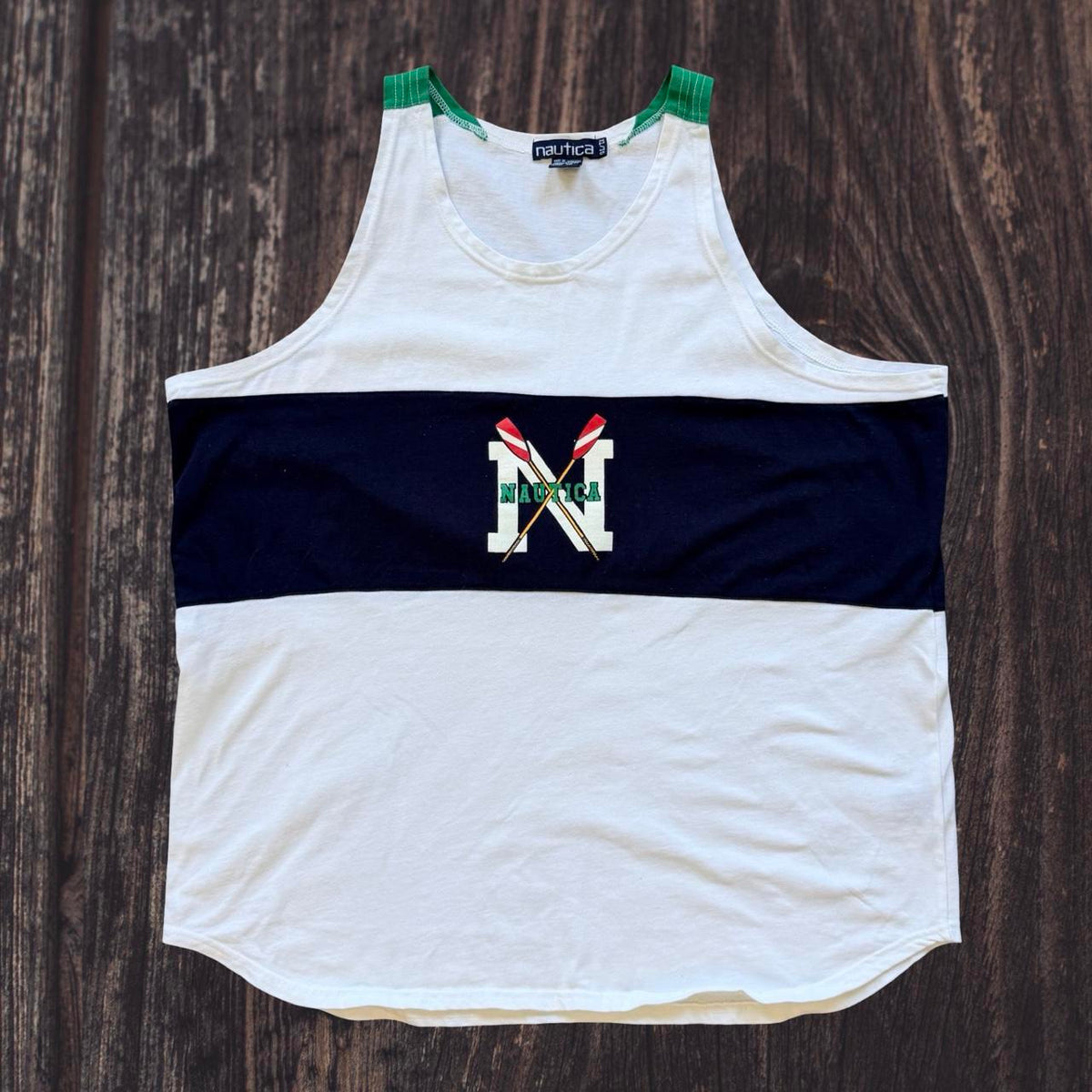 ◼️ Vintage Nautica Sailing Stripe Vest