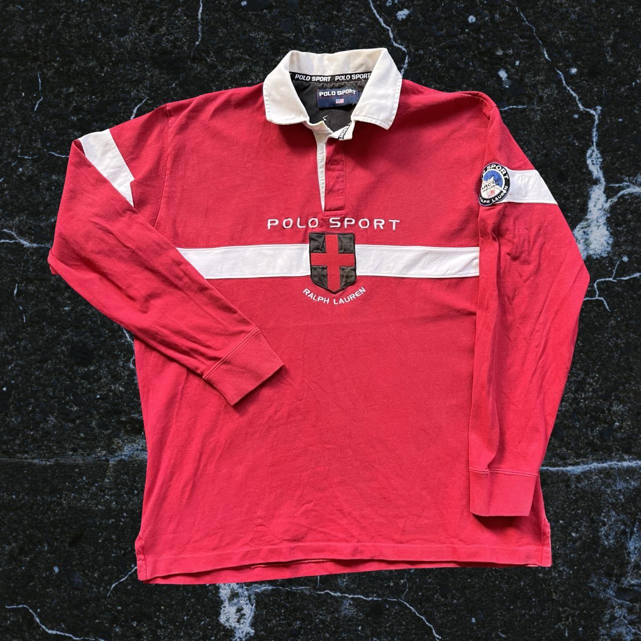 ◼️ Vintage Polo Ralph Lauren Arctic Challenge Long Sleeve Polo Shirt