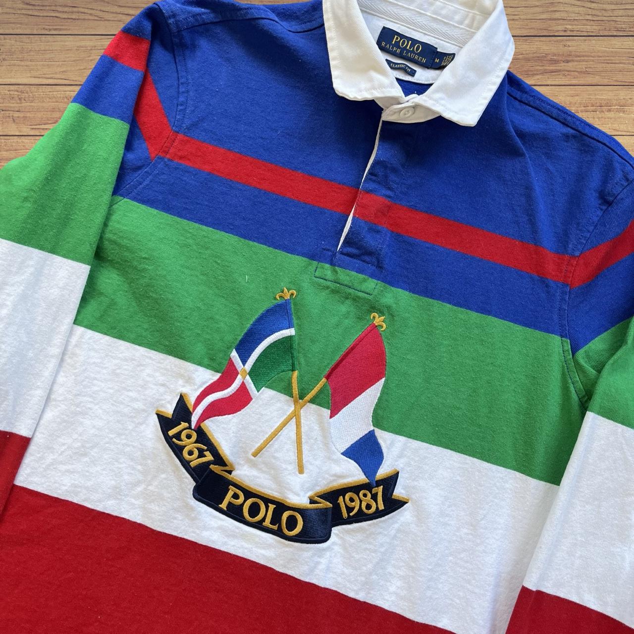 ◼️ Polo Cross Flags Anniversary Ralph Lauren Polo Shirt
