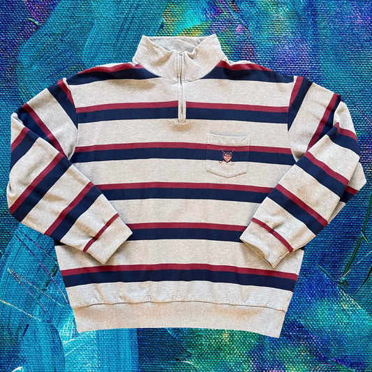 ◼️ Vintage Polo Golf Ralph Lauren Quarter Zip Sweater Soft Fleece Lining