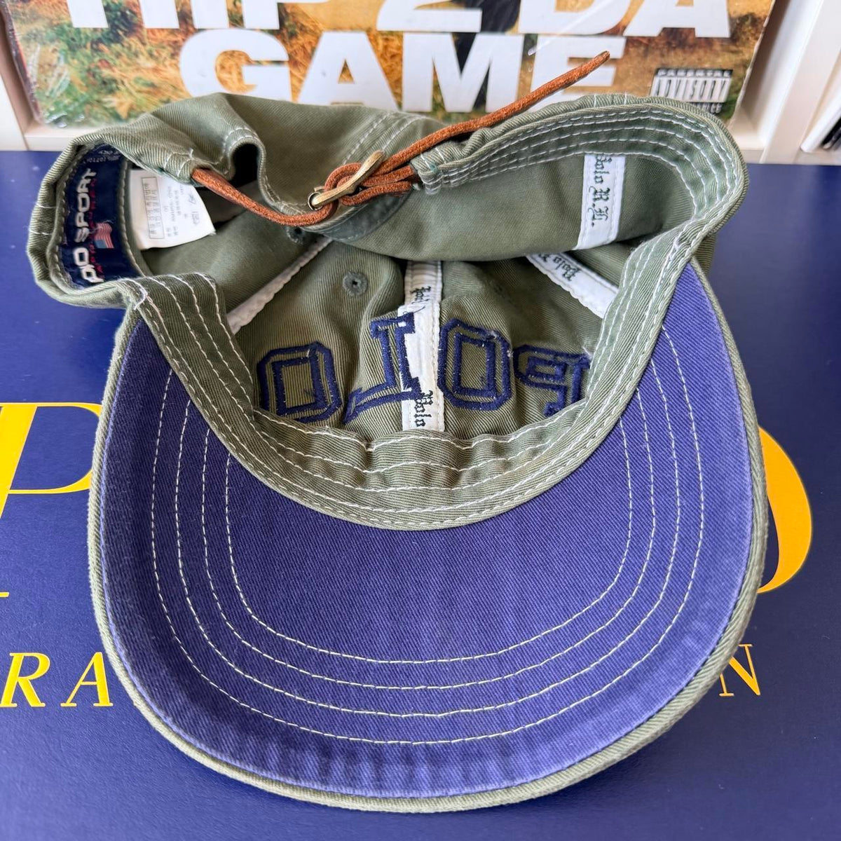 ◼️ Vintage Polo Ralph Lauren Spellout Strap Back Cap
