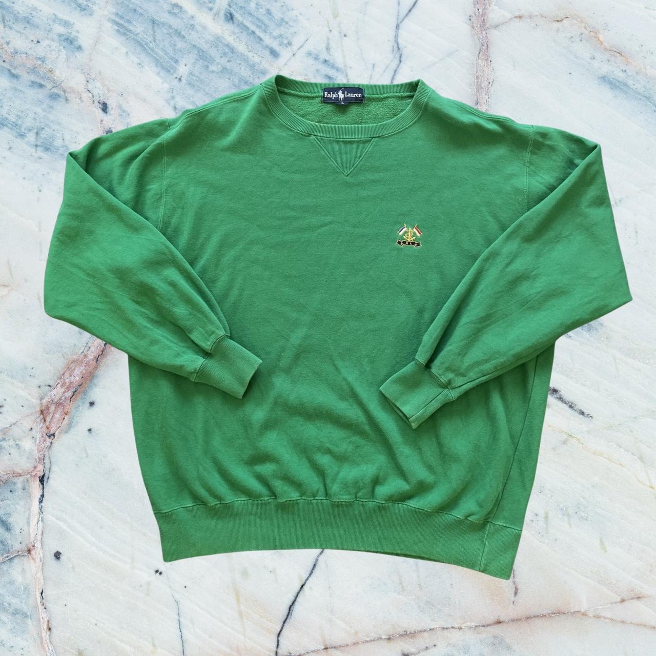 ◼️ Vintage OG Polo Classic Cross Flags Ralph Lauren Little Logo Classic Letter Spell Out Sweatshirt