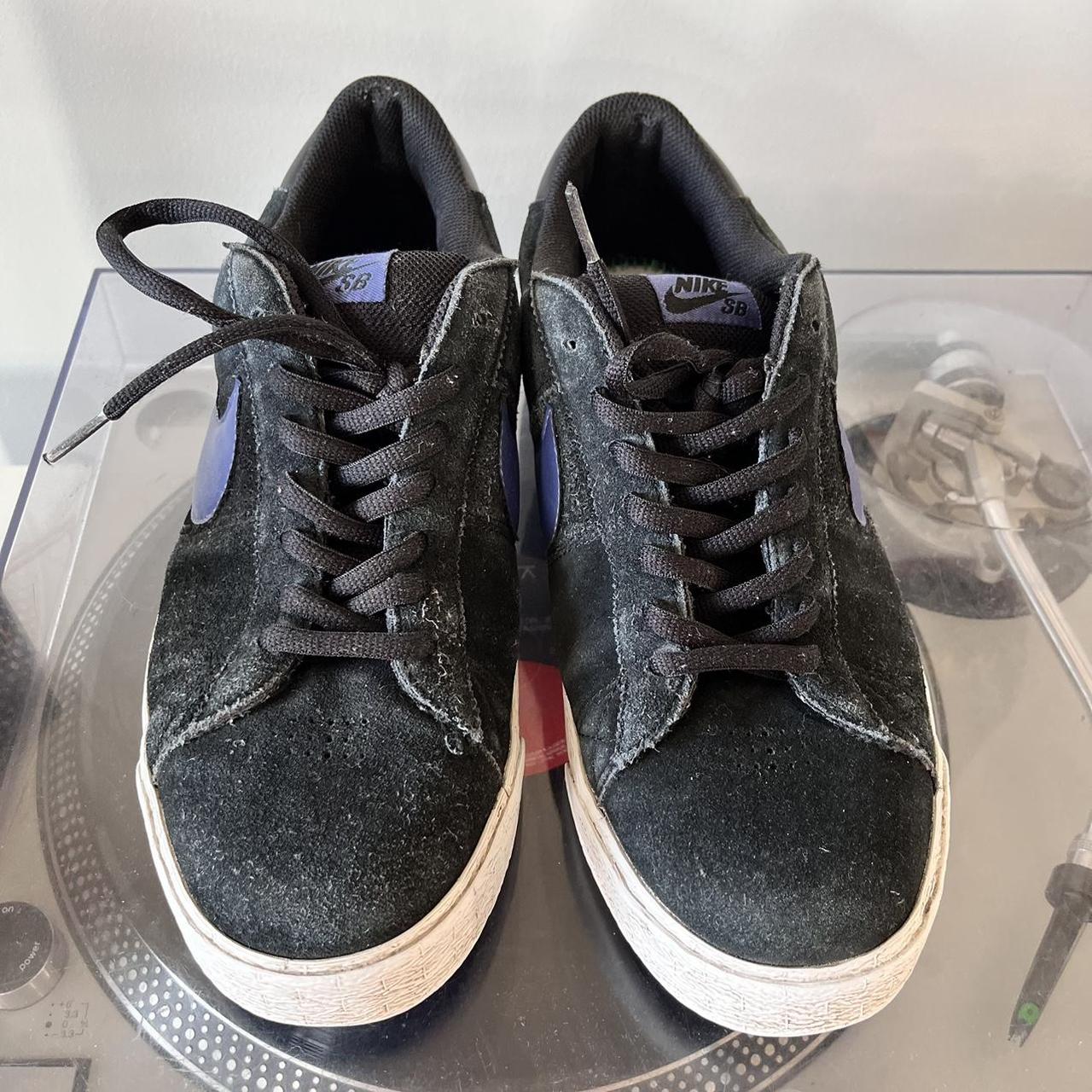 ◼️ Vintage Nike SB Blazer Low - Black/Blue Recall - August 2011 UK 11