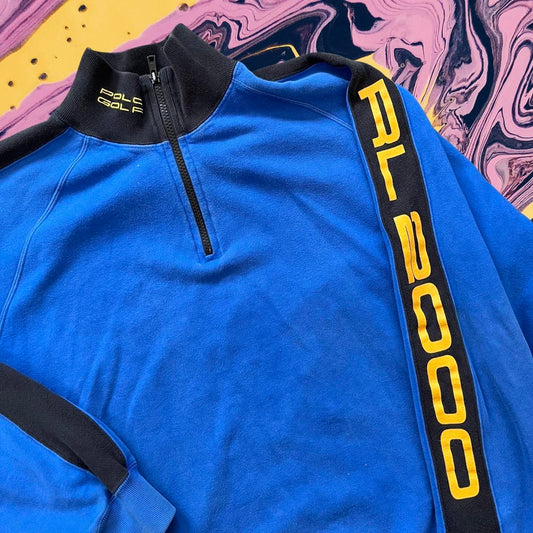 ◼️ Vintage OG Polo RL 2000 Ralph Lauren Quarter Zip Sweatshirt