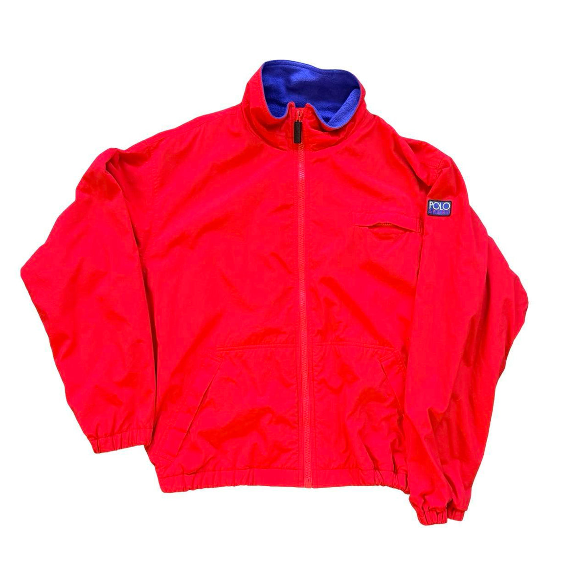 ◼️ Vintage Polo Sport Ralph Lauren Fleece Lined Windbreaker Bomber Jacket