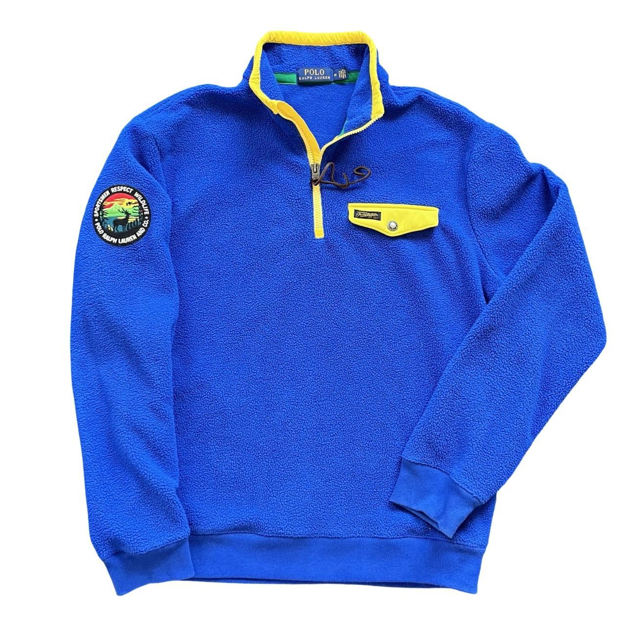 ◼️ Polo Ralph Lauren Quarter Zip Respect Wildlife Sportsman Fleece