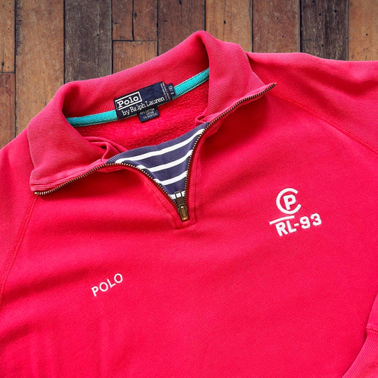 ◼️ Vintage CP RL-93 Polo Ralph Lauren Quarter Zip Sweater