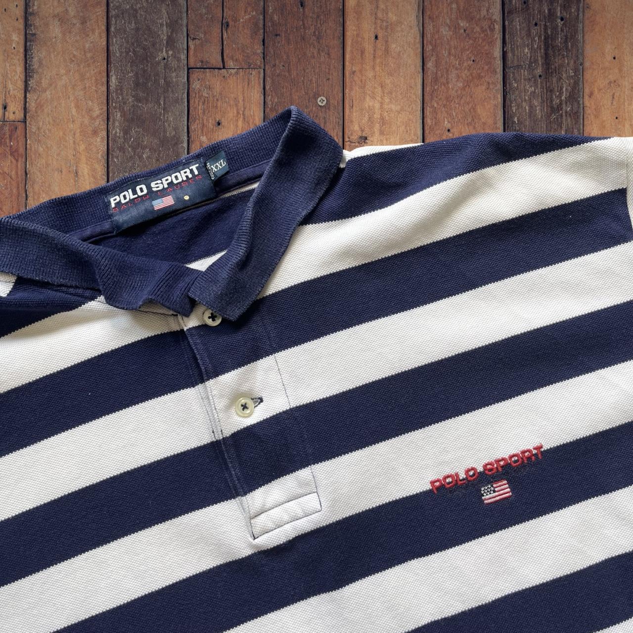 ◼️ Vintage Polo Ralph Lauren Stripe Polo Shirt