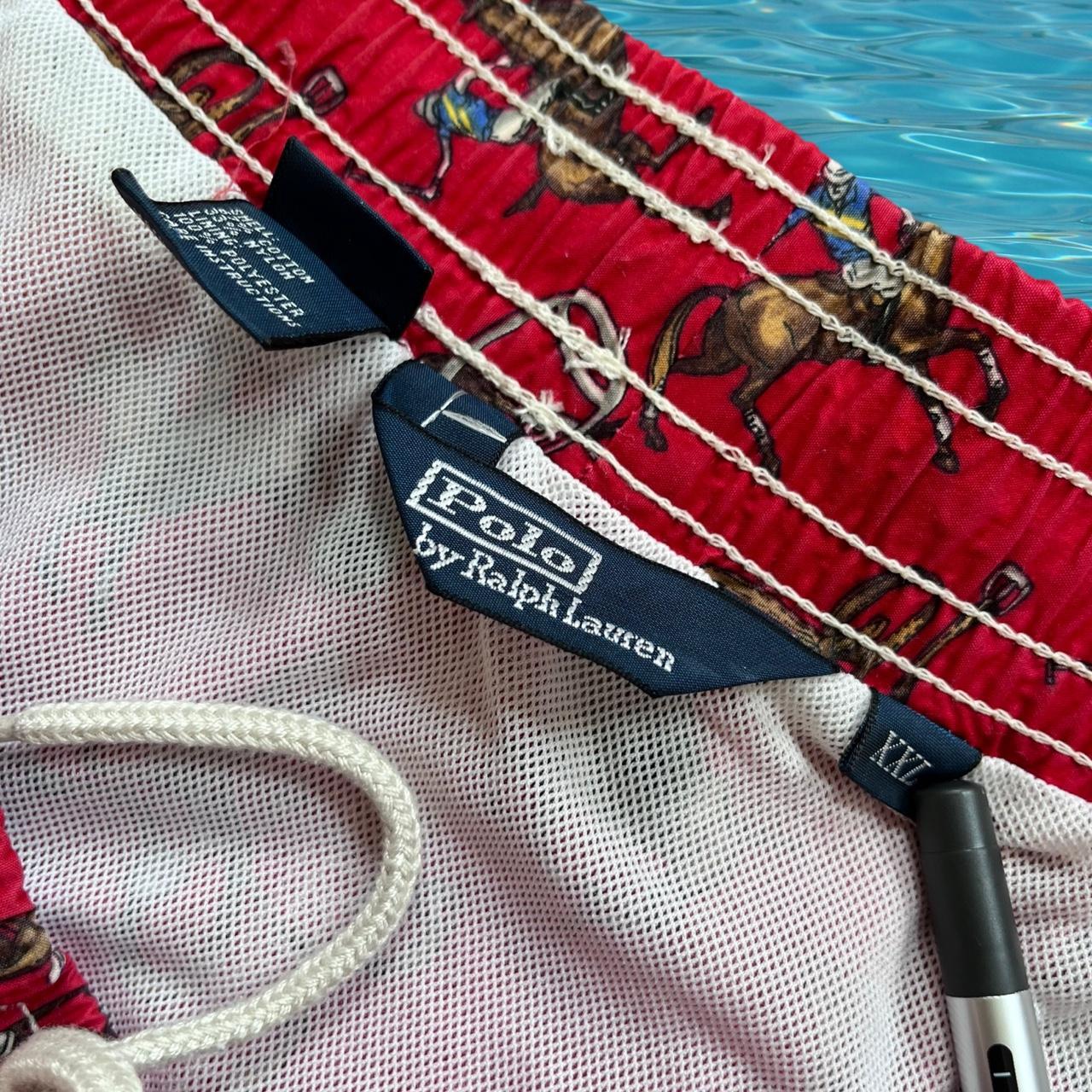 ◼️ Vintage Polo Ralph Lauren Equestrian All Over Print Swimming Shorts