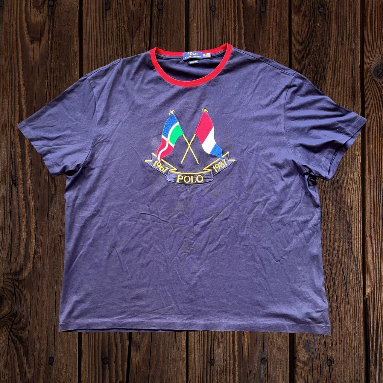 ◼️ Polo Ralph Lauren Cross Flags Anniversary T Shirt