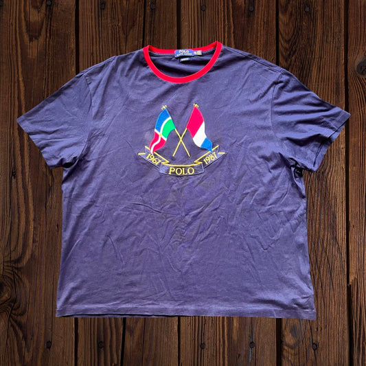 ◼️ Polo Ralph Lauren Cross Flags Anniversary T Shirt