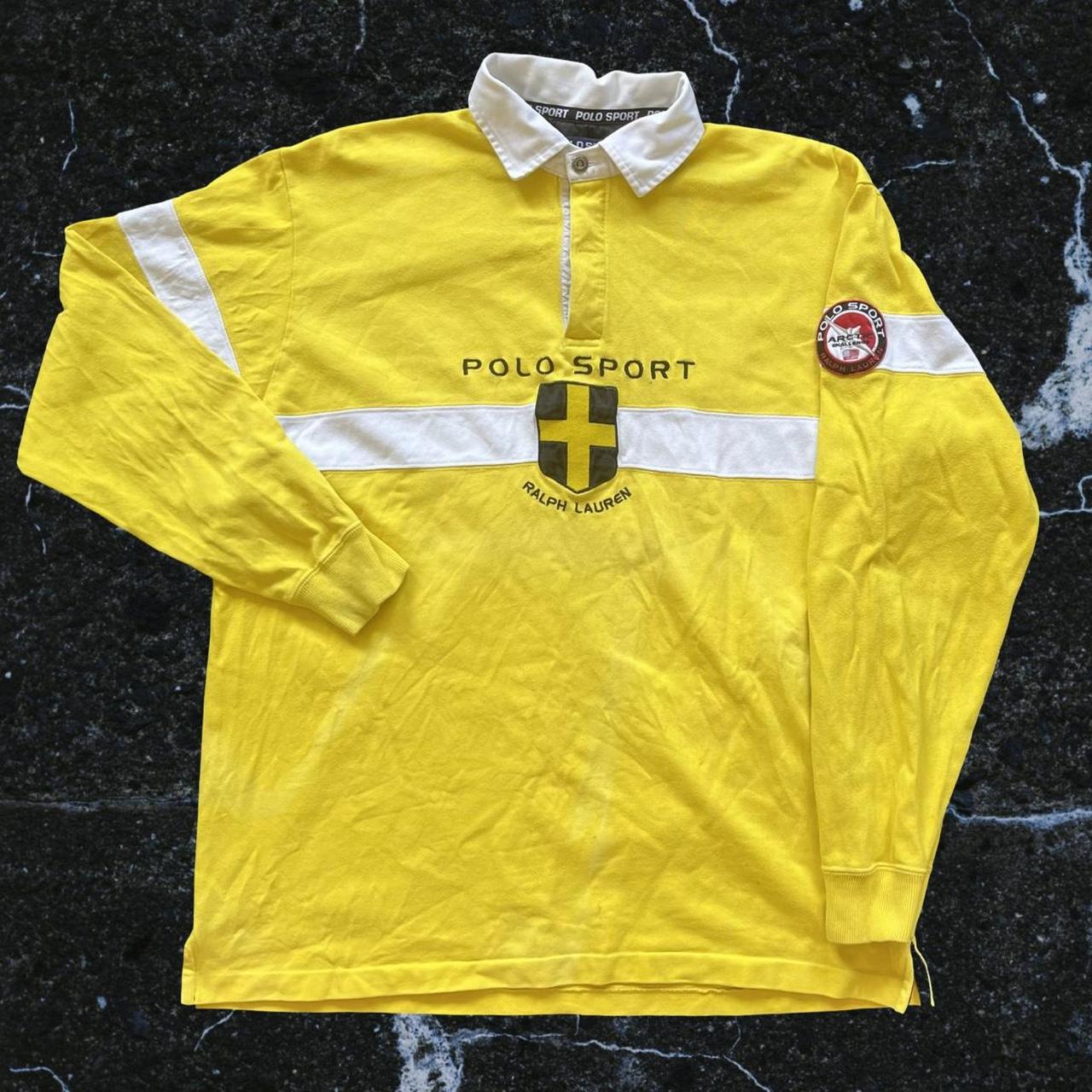 ◼️ Vintage Polo Ralph Lauren Arctic Challenge Long Sleeve Polo Shirt