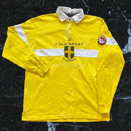 ◼️ Vintage Polo Ralph Lauren Arctic Challenge Long Sleeve Polo Shirt