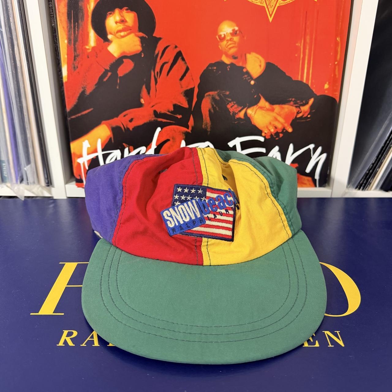 ◼️ Vintage Rare Grail OG Polo Ralph Lauren Snow Beach Fitted Long Bill Cap