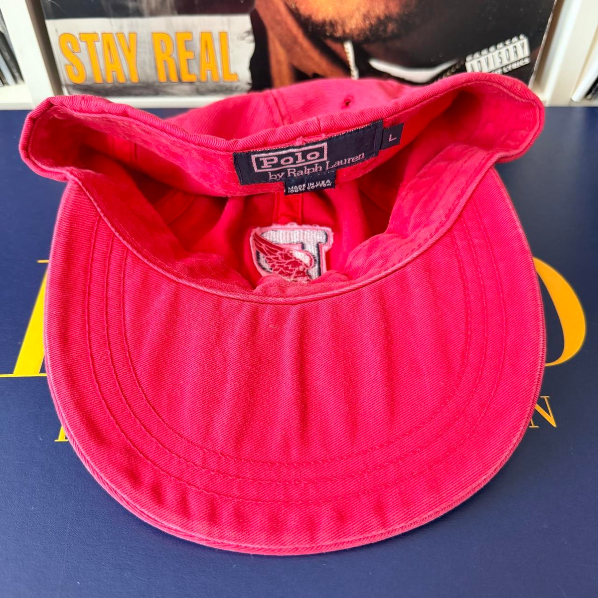 ◼️ Vintage OG Rare P Wing Polo Ralph Lauren Fitted Long Bill Cap