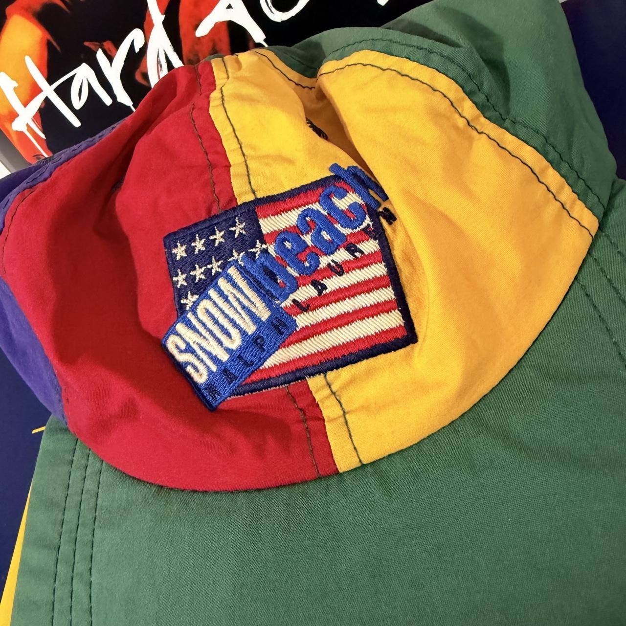 ◼️ Vintage Rare Grail OG Polo Ralph Lauren Snow Beach Fitted Long Bill Cap